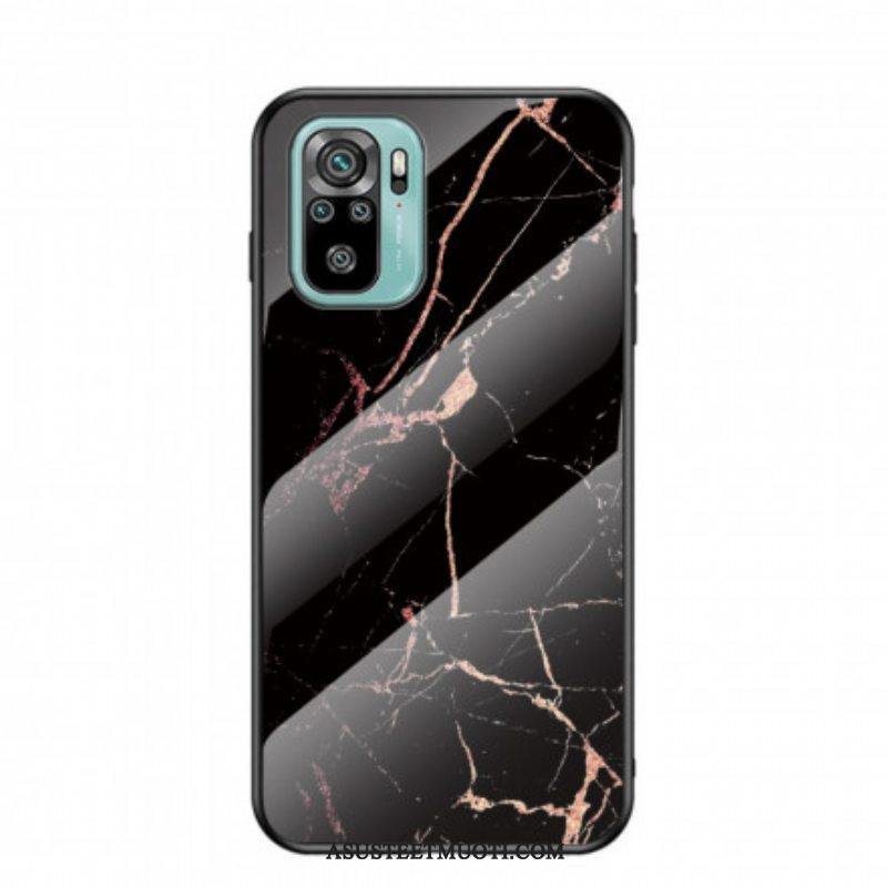 Kuori Xiaomi Redmi Note 10 / 10S Tempered Glass Marble Colors