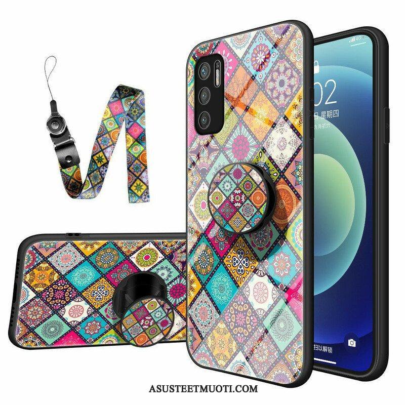 Kuori Xiaomi Redmi Note 10 5G Patchwork Magneettipidike