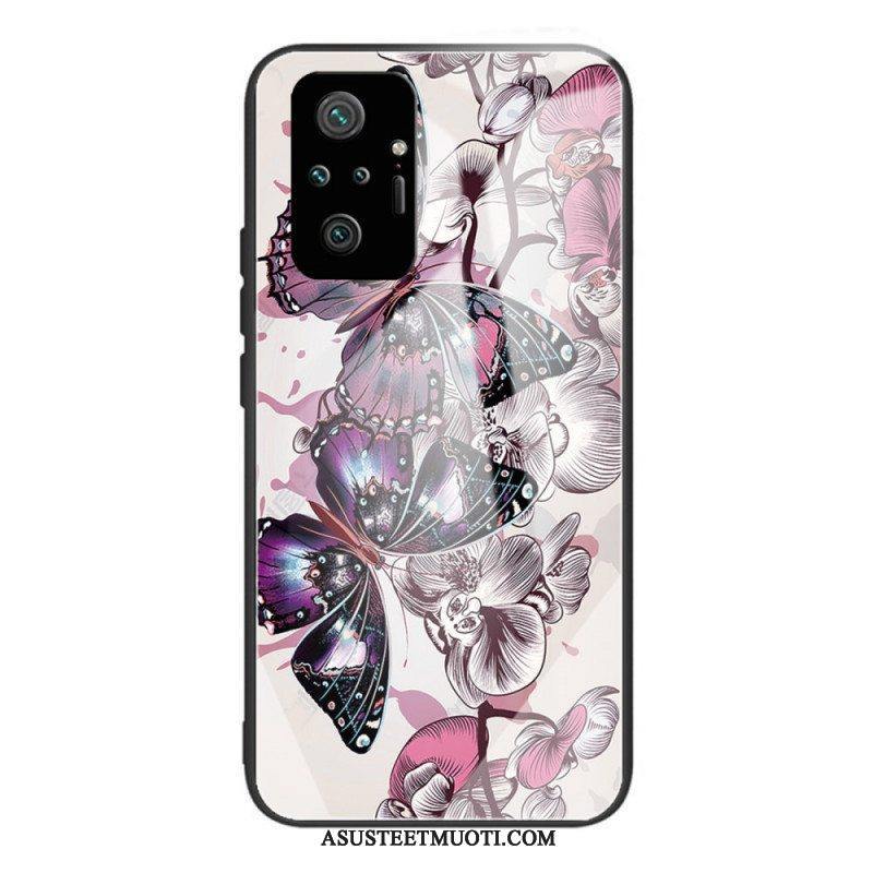 Kuori Xiaomi Redmi Note 10 Pro Butterflies Variation Karkaistu Lasi