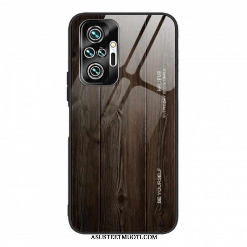 Kuori Xiaomi Redmi Note 10 Pro Wood Design Karkaistu Lasi