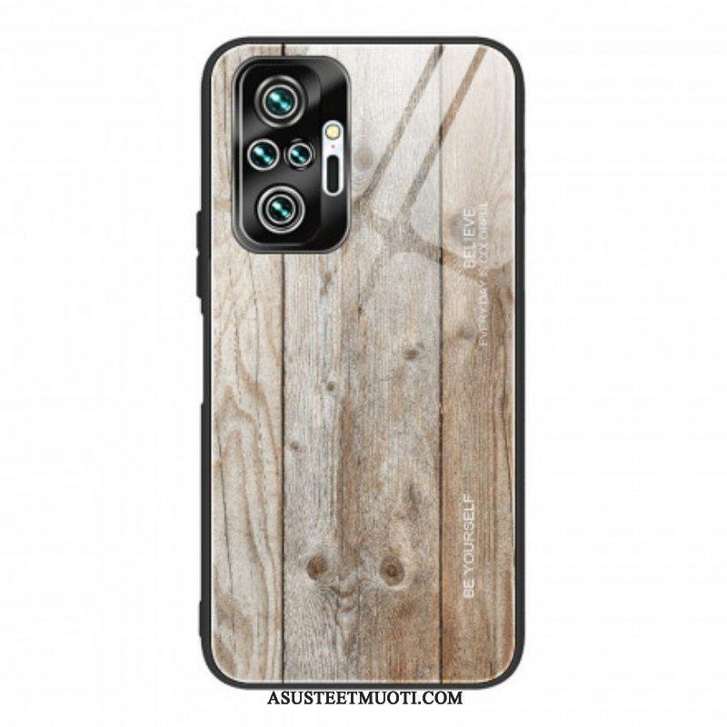 Kuori Xiaomi Redmi Note 10 Pro Wood Design Karkaistu Lasi