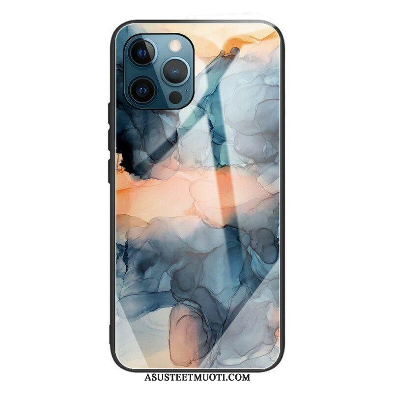 Kuori iPhone 13 Pro Marmori Karkaistu Lasi