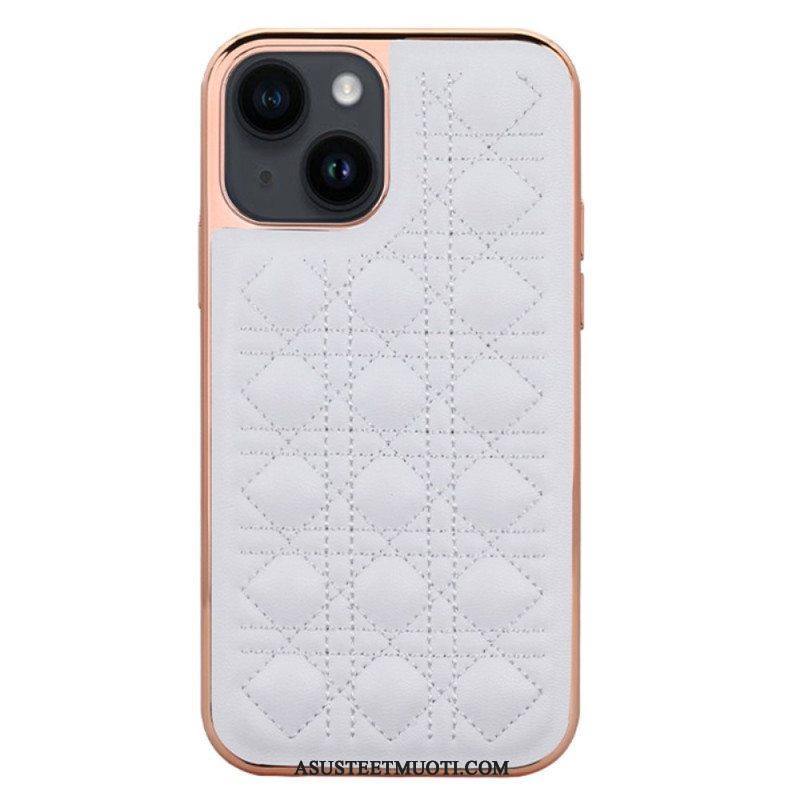 Kuori iPhone 14 Plus Vietao Couture -nahkaefekti