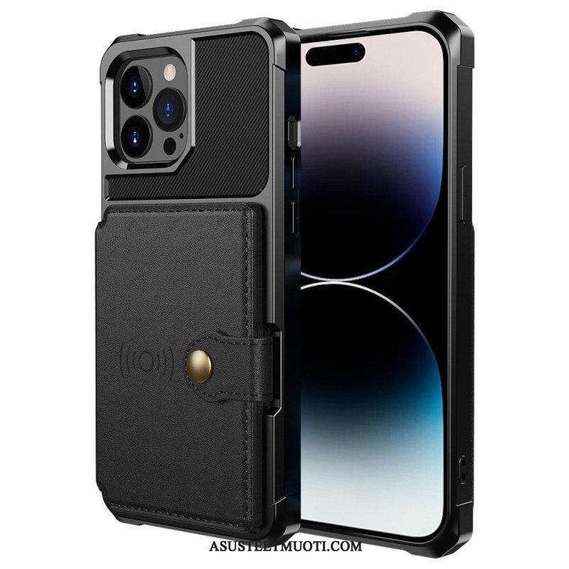 Kuori iPhone 14 Pro Max Integroitu Korttipidike