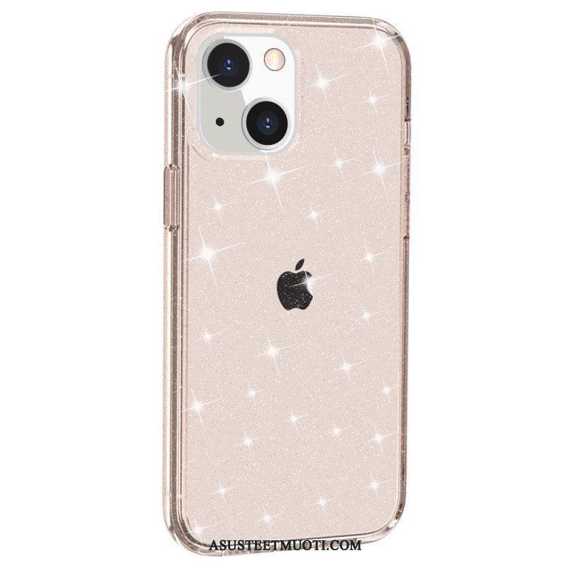 Kuori iPhone 15 Läpinäkyvä Glitter