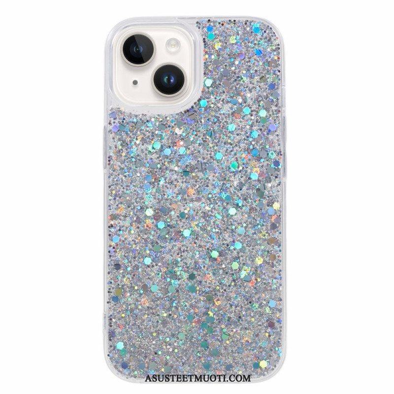 Kuori iPhone 15 Plus Glitteriä