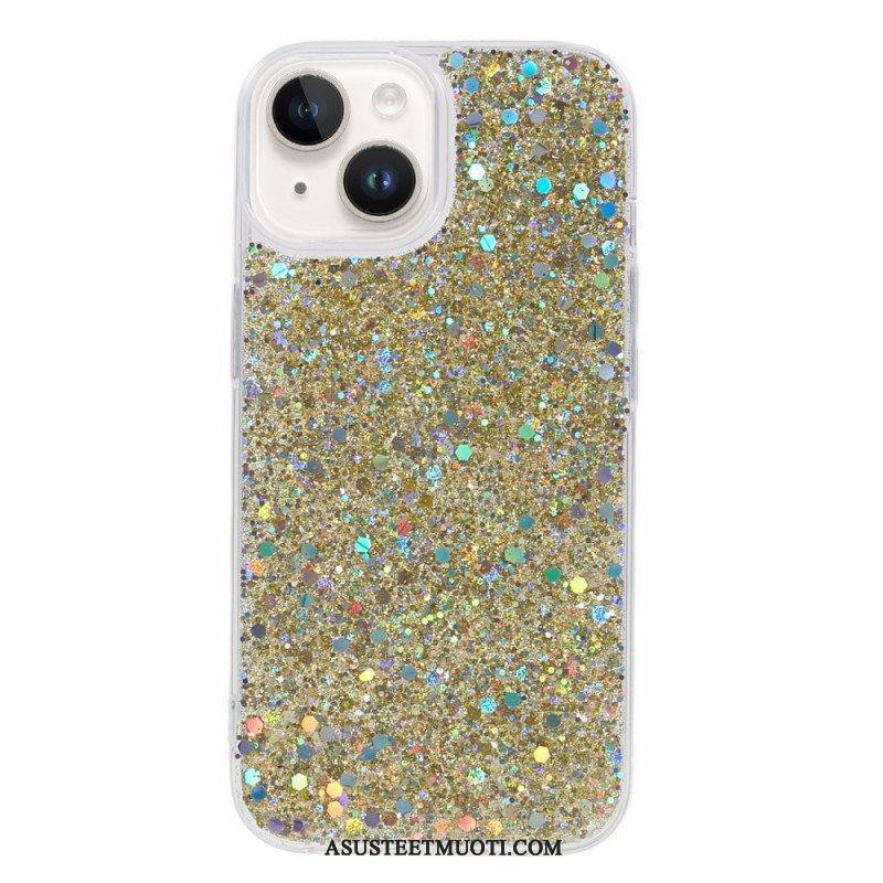 Kuori iPhone 15 Plus Glitteriä