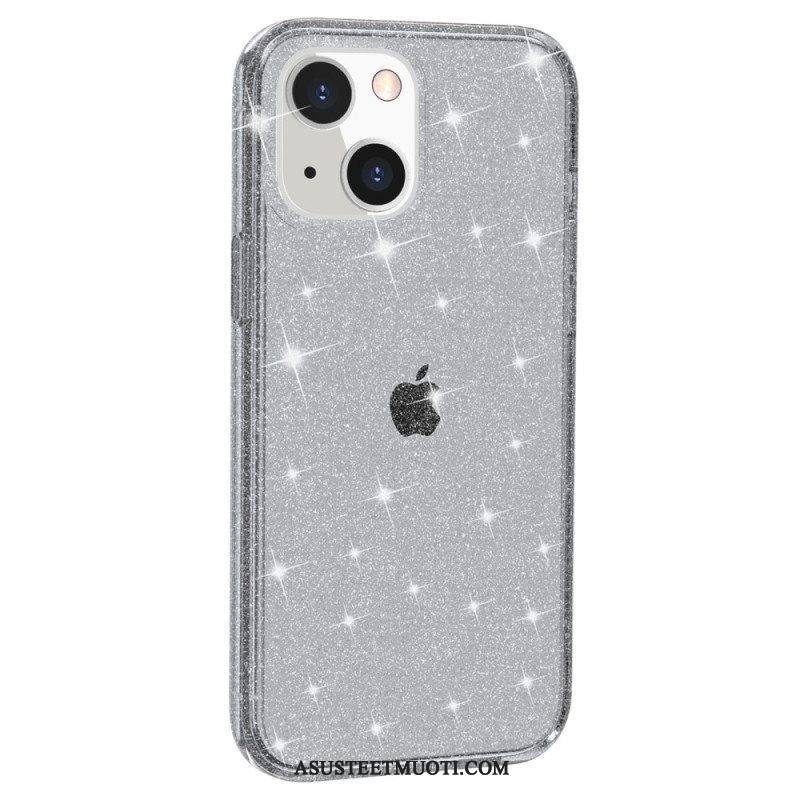 Kuori iPhone 15 Plus Läpinäkyvä Glitter