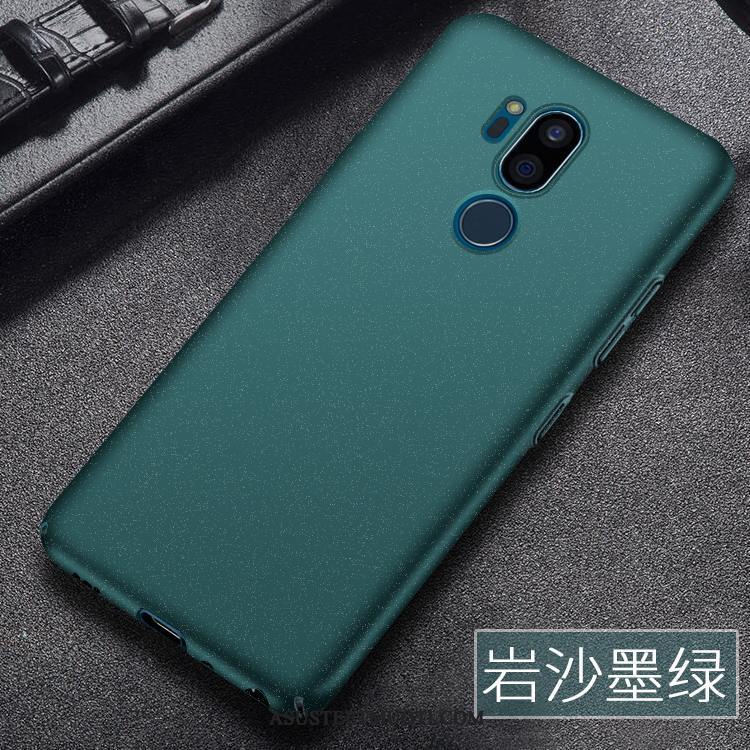 Lg G7 Thinq Kuoret Kuori Suojaus Pesty Suede Hopea Puhelimen