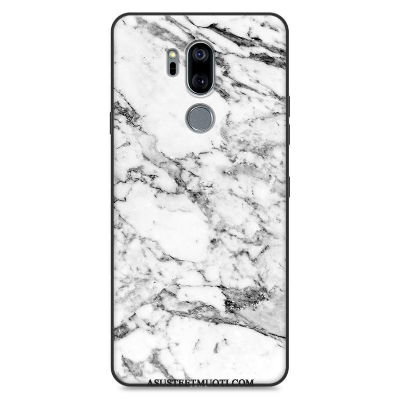 Lg G7 Thinq Kuoret Murtumaton All Inclusive Maalaus Sininen Silikoni