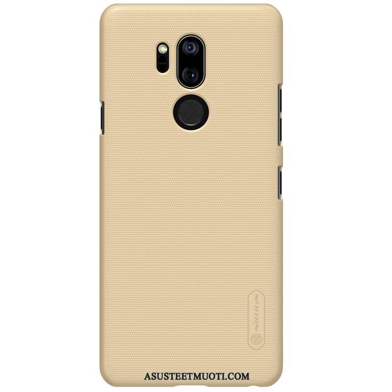 Lg G7 Thinq Kuori Kuoret Suojaus Punainen Puhelimen Kotelo Pesty Suede