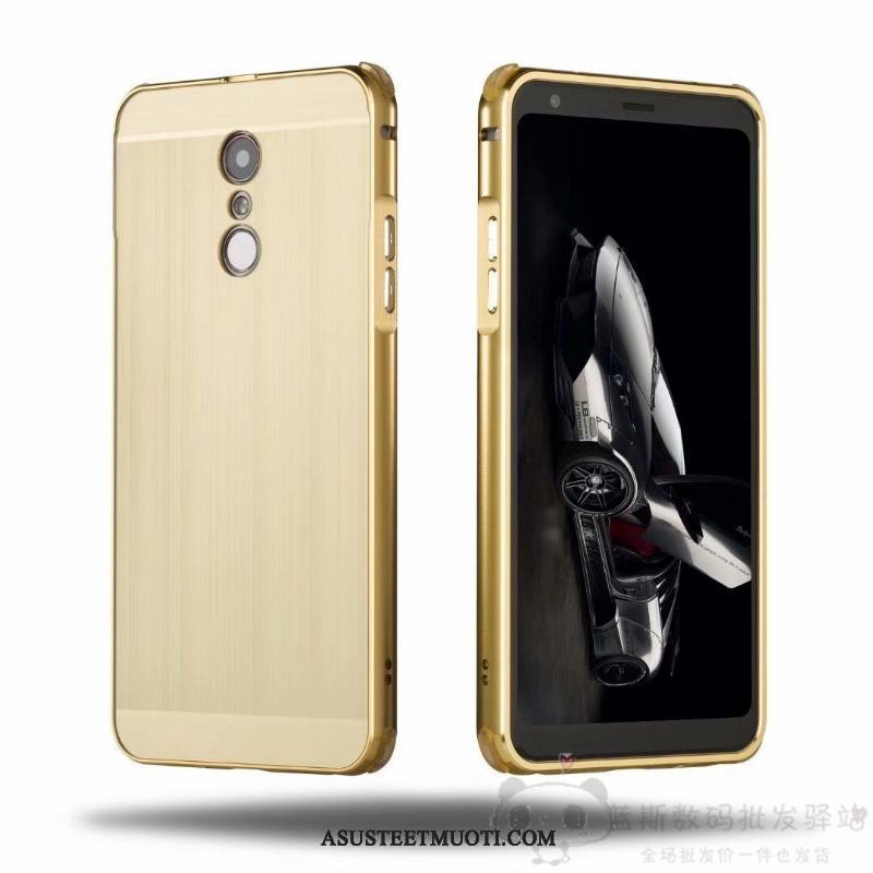 Lg Q Stylus Kuoret Metalli All Inclusive Kulta Murtumaton Suojaus