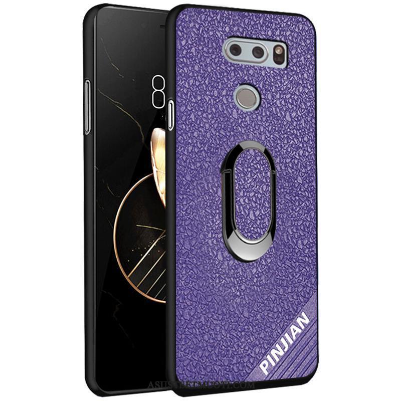 Lg V30 Kuoret Murtumaton Pesty Suede Kohokuviointi Suojaus Kuori