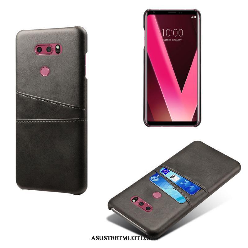 Lg V30 Kuori Kuoret Nahkakotelo Suojaus Liiketoiminta Kortti Persoonallisuus