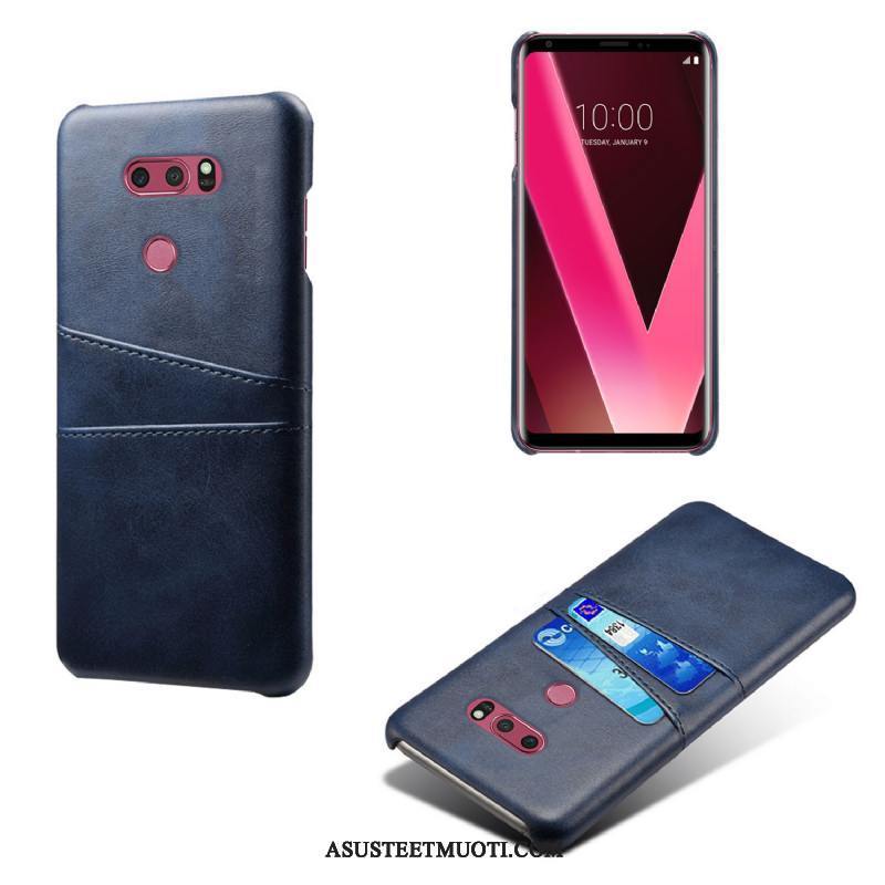 Lg V30 Kuori Kuoret Nahkakotelo Suojaus Liiketoiminta Kortti Persoonallisuus