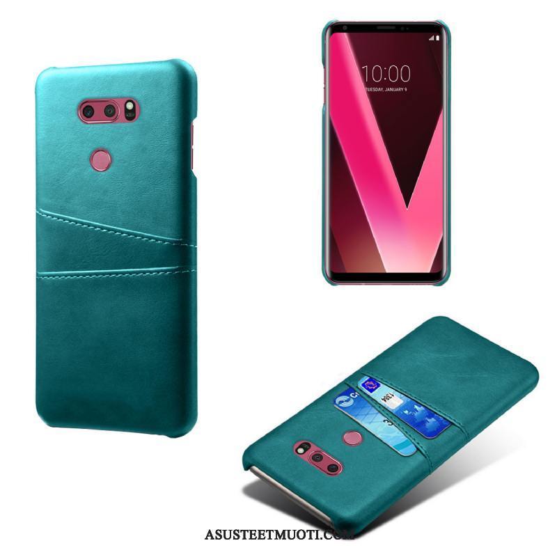 Lg V30 Kuori Kuoret Nahkakotelo Suojaus Liiketoiminta Kortti Persoonallisuus