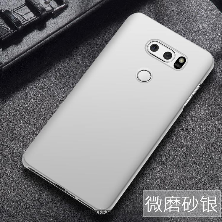 Lg V30 Kuori Kuoret Suojaus Puhelimen Kova Pesty Suede Murtumaton