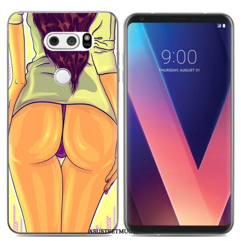 Lg V30 Kuori Kuoret Trendi Sarjakuva Maalaus Luova