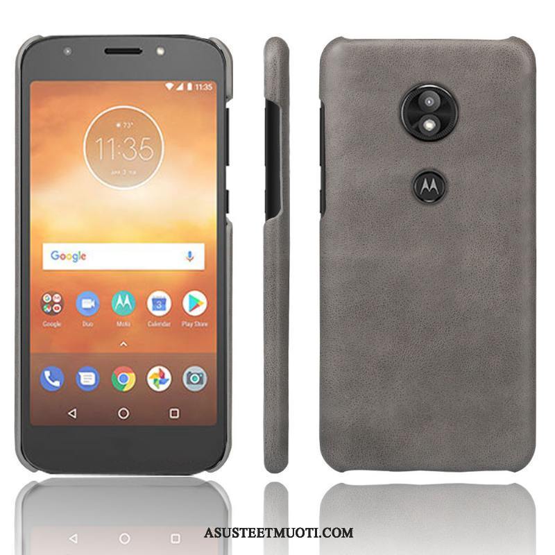 Moto E5 Play Kuoret Nahkakotelo Vuosikerta Puhelimen Punainen Kuori