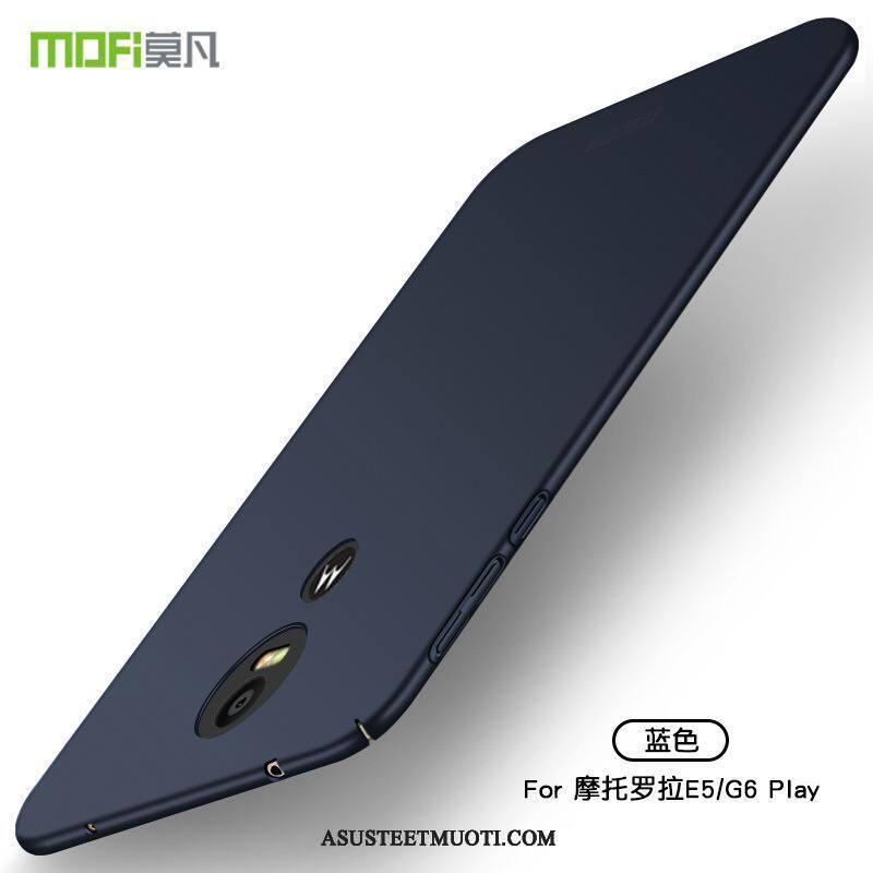 Moto E5 Play Kuori Kuoret Pesty Suede Musta Ultra Kotelo Suojaus