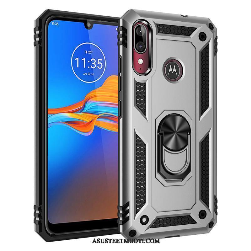 Moto E6 Plus Kuoret Auto Magneettinen All Inclusive Punainen Puhelimen