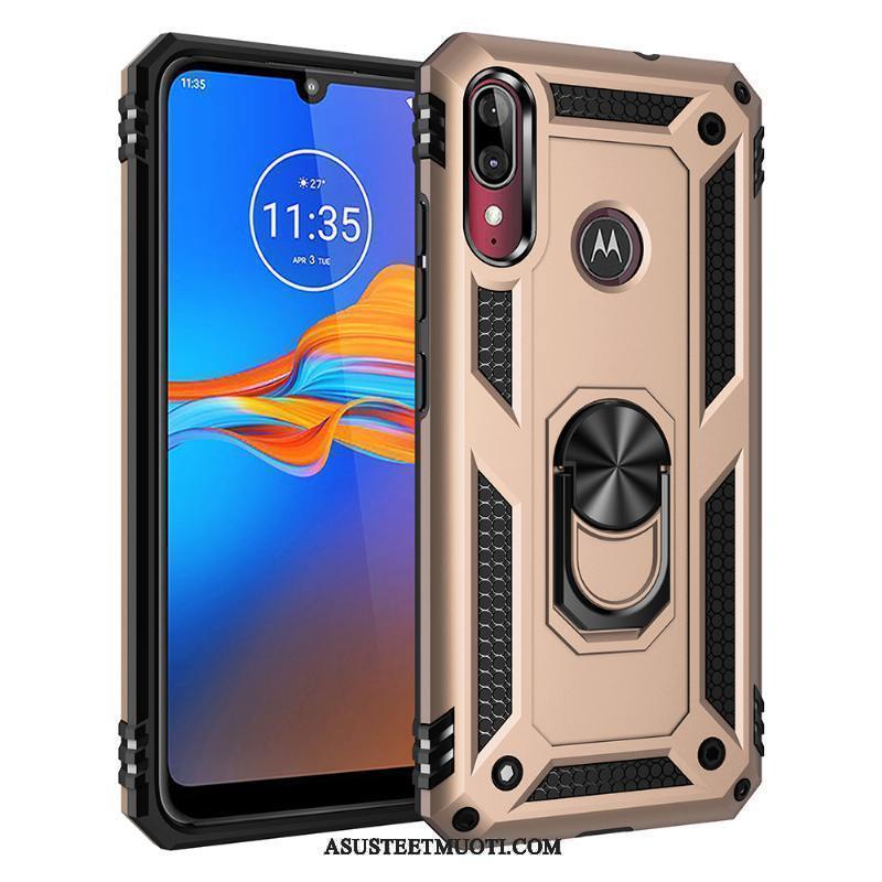 Moto E6 Plus Kuoret Auto Magneettinen All Inclusive Punainen Puhelimen