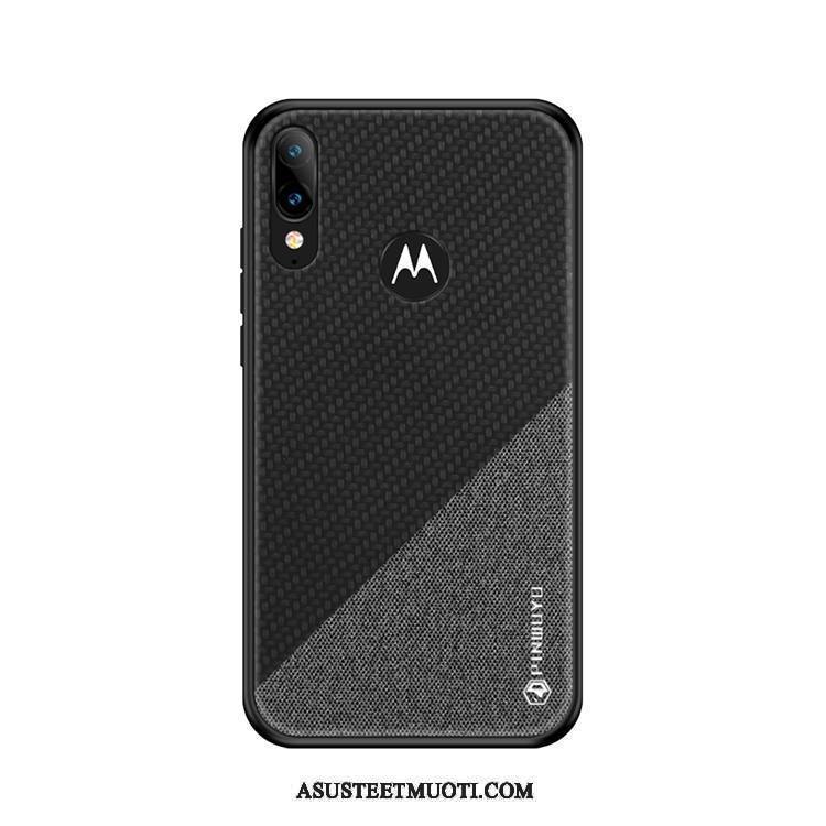 Moto E6 Plus Kuori Kuoret Kukkakuvio Kotelo All Inclusive Keltainen Murtumaton