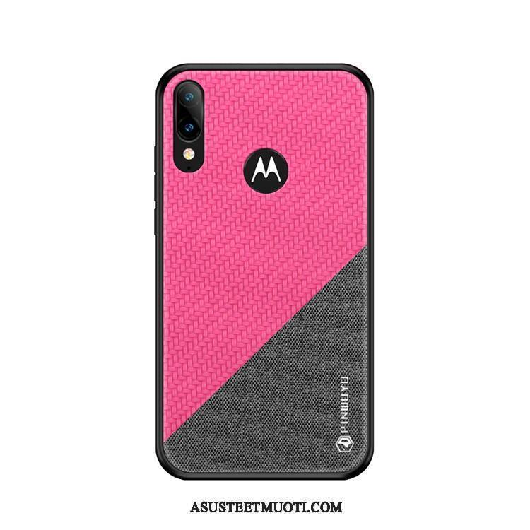 Moto E6 Plus Kuori Kuoret Kukkakuvio Kotelo All Inclusive Keltainen Murtumaton