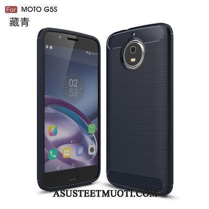 Moto G5s Kuori Kuoret Kotelo Punainen Johdin Murtumaton