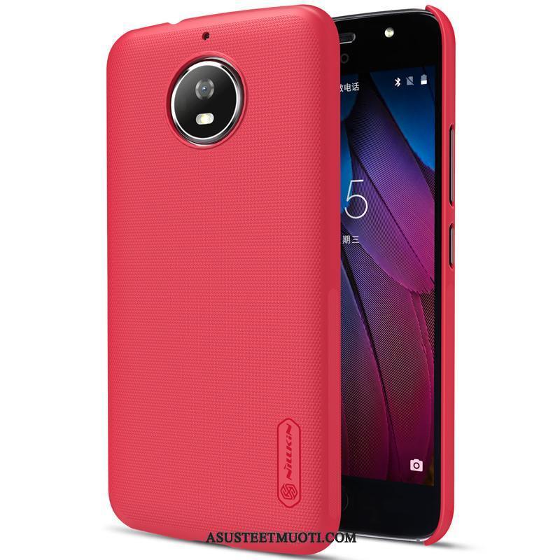 Moto G5s Kuori Kuoret Pesty Suede Suojaus Murtumaton Kotelo Musta