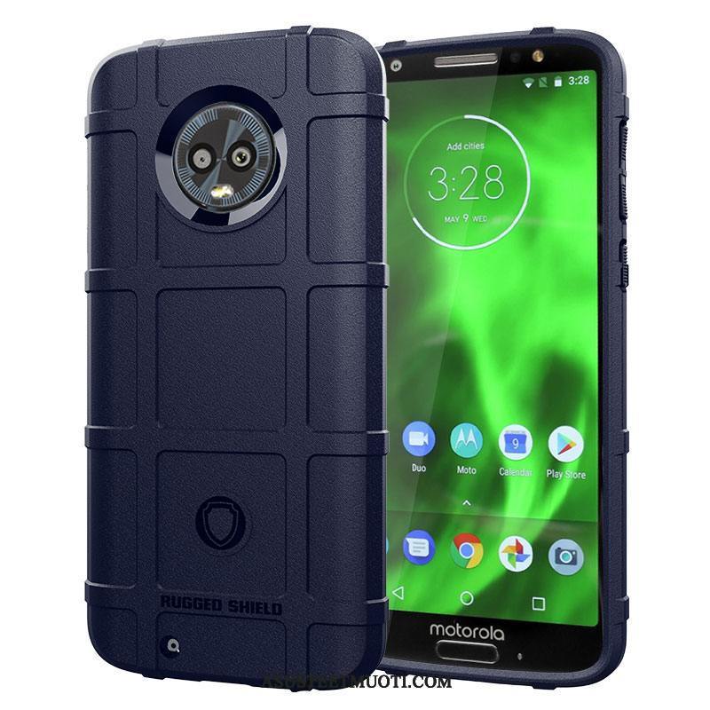 Moto G6 Kuoret Pesty Suede 说 Pehmeä Neste Paksut Kotelo