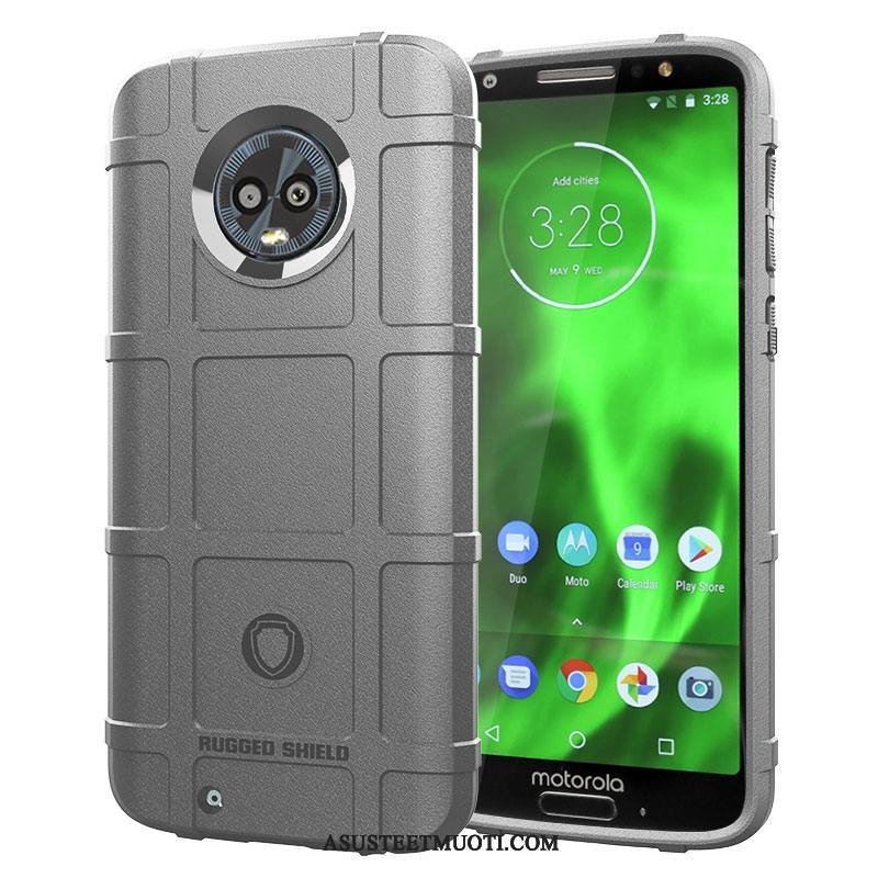 Moto G6 Kuoret Pesty Suede 说 Pehmeä Neste Paksut Kotelo