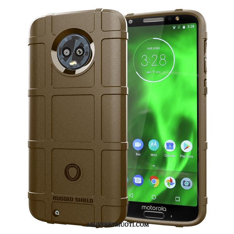 Moto G6 Kuoret Pesty Suede 说 Pehmeä Neste Paksut Kotelo