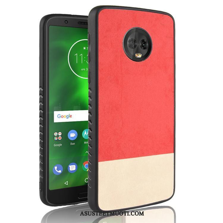 Moto G6 Kuoret Puhelimen 说 All Inclusive Punainen Kotelo