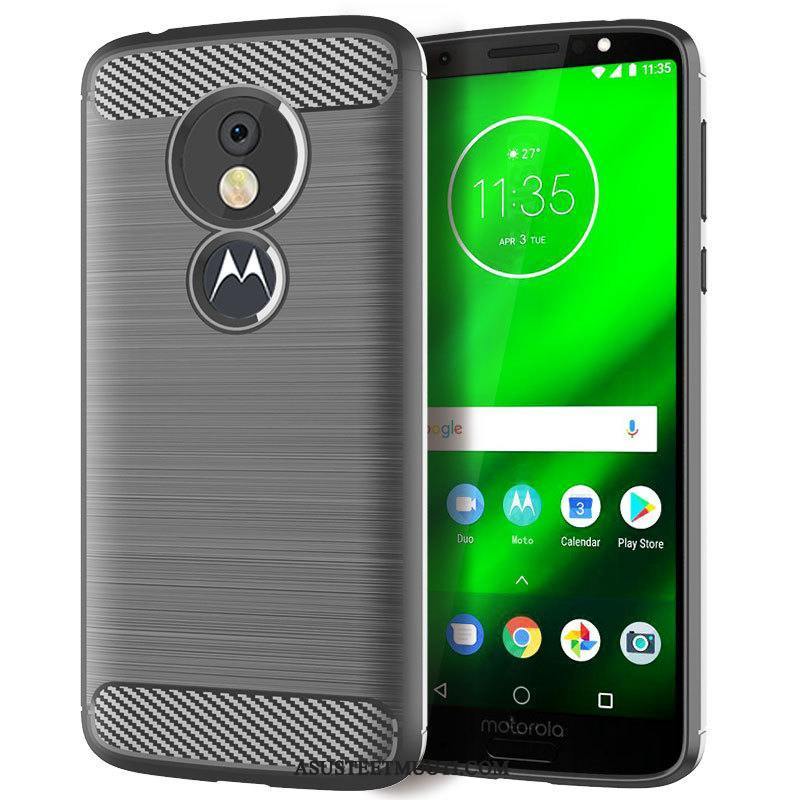 Moto G6 Play Kuoret Suojaus Punainen Puhelimen Kuori Silikoni