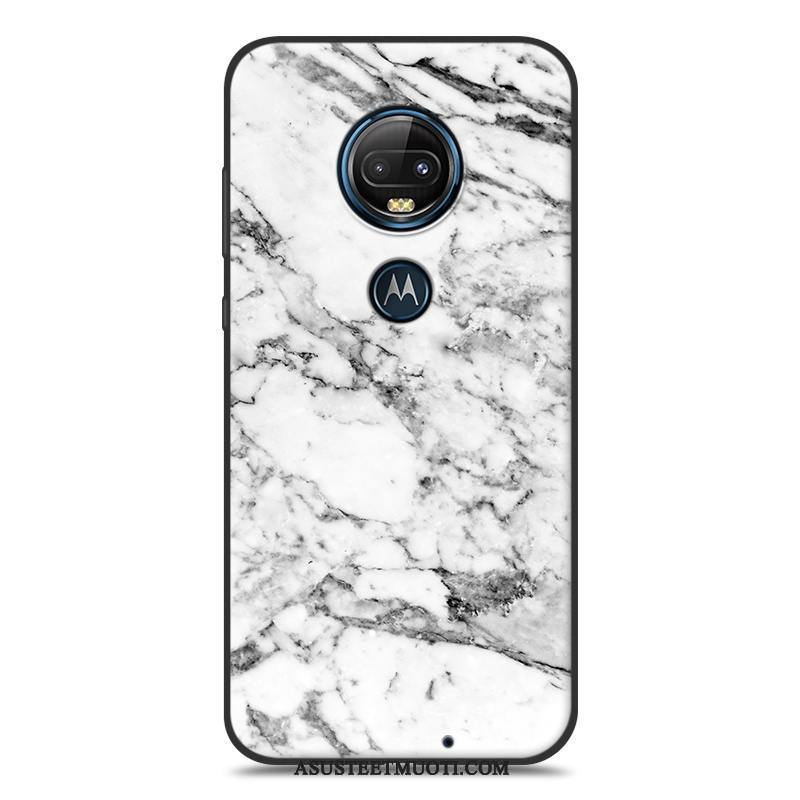 Moto G7 Kuoret Kuori Puhelimen Pehmeä Neste Silikoni Harmaa