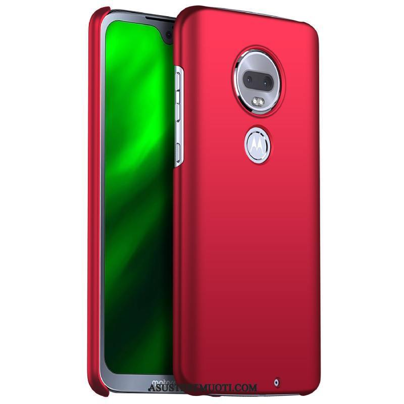 Moto G7 Kuori Kuoret Kotelo Kova Puhelimen Silkkinen Hopea