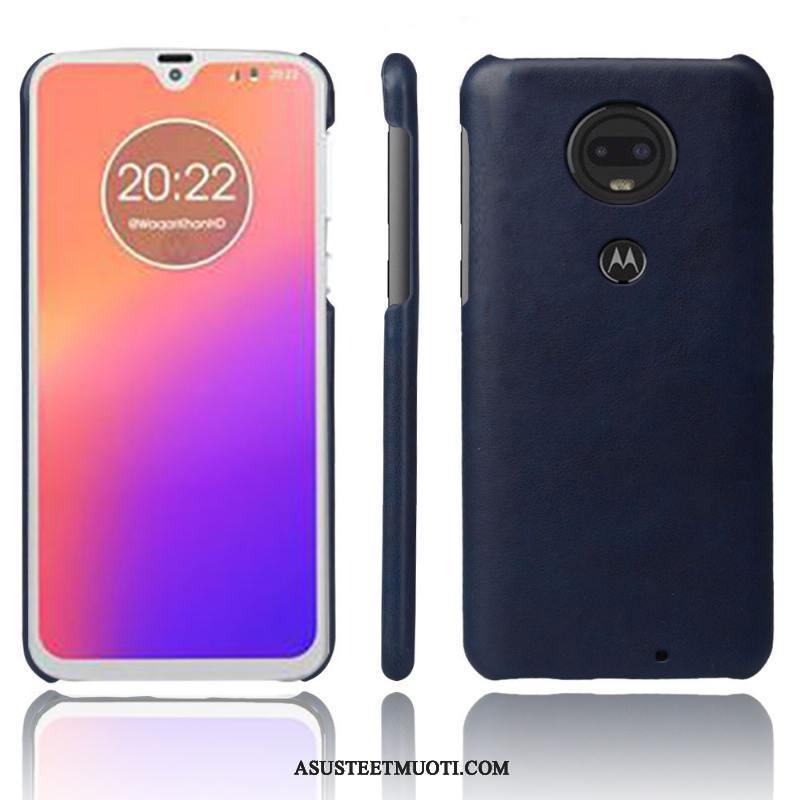 Moto G7 Plus Kuoret Vuosikerta Murtumaton Kotelo Suojaus Punainen