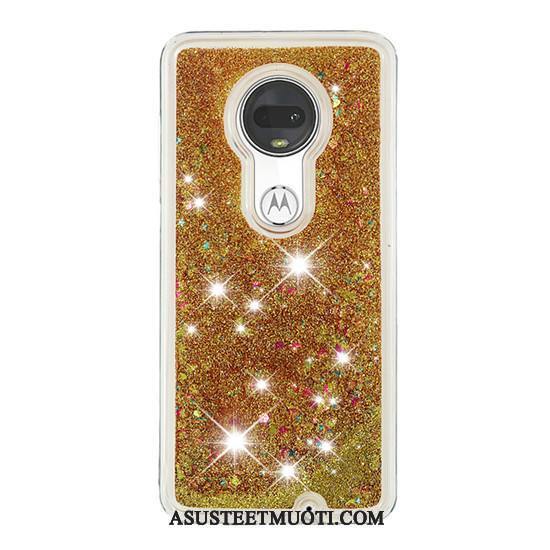 Moto G7 Plus Kuori Kuoret Juoksuhiekka Murtumaton Violetti Luova