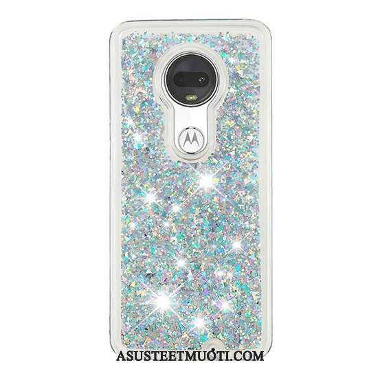 Moto G7 Plus Kuori Kuoret Juoksuhiekka Murtumaton Violetti Luova
