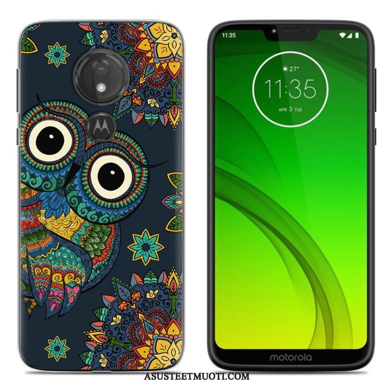 Moto G7 Power Kuoret All Inclusive Uusi Kuori Maalaus Musta