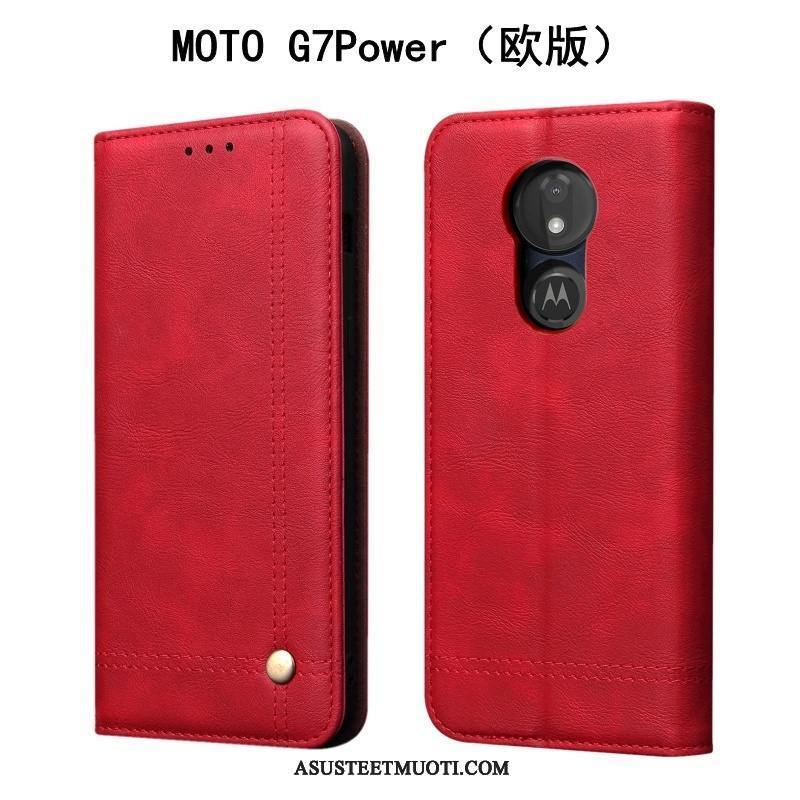 Moto G7 Power Kuoret Kotelo Kuori Puhelimen Musta Suojaus