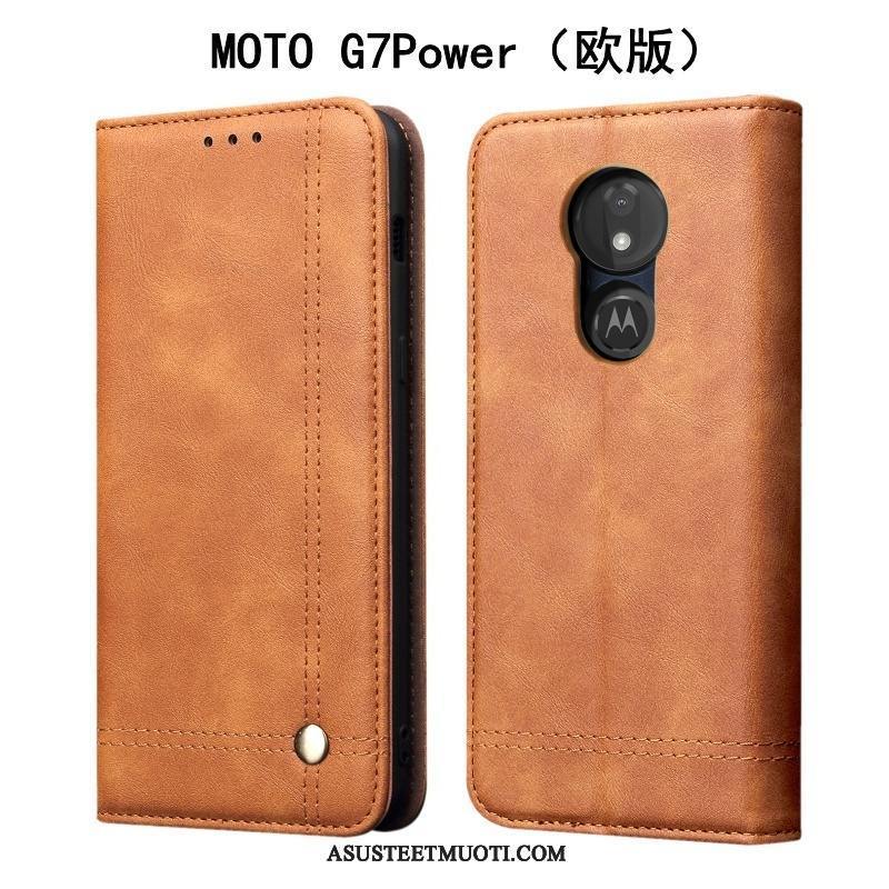 Moto G7 Power Kuoret Kotelo Kuori Puhelimen Musta Suojaus