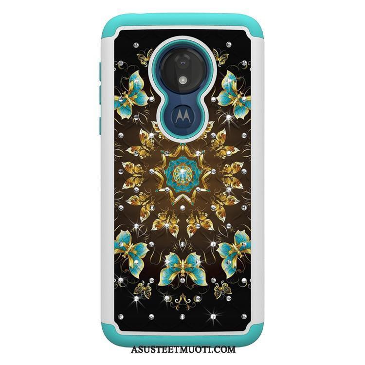 Moto G7 Power Kuoret Kuori Sininen All Inclusive Puhelimen Murtumaton