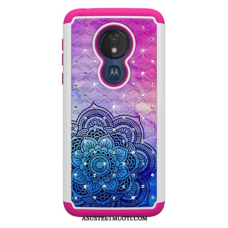 Moto G7 Power Kuoret Kuori Sininen All Inclusive Puhelimen Murtumaton