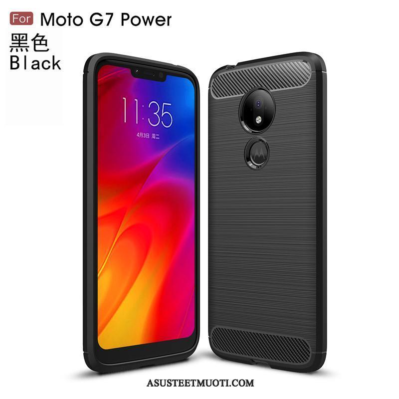 Moto G7 Power Kuoret Silikoni Johdin Persoonallisuus Pehmeä Neste Trendi