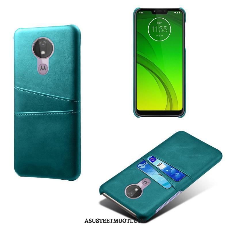 Moto G7 Power Kuori Kuoret Nahka Vuosikerta Kortti Puhelimen Liiketoiminta