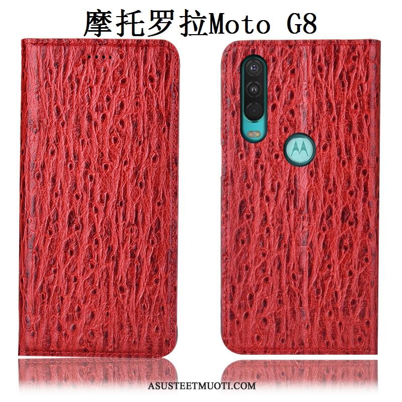 Moto G8 Kuoret Kotelo Puhelimen Lintu All Inclusive Suojaus