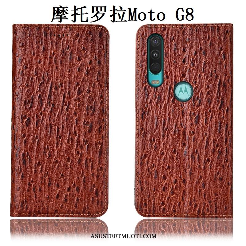 Moto G8 Kuoret Kotelo Puhelimen Lintu All Inclusive Suojaus