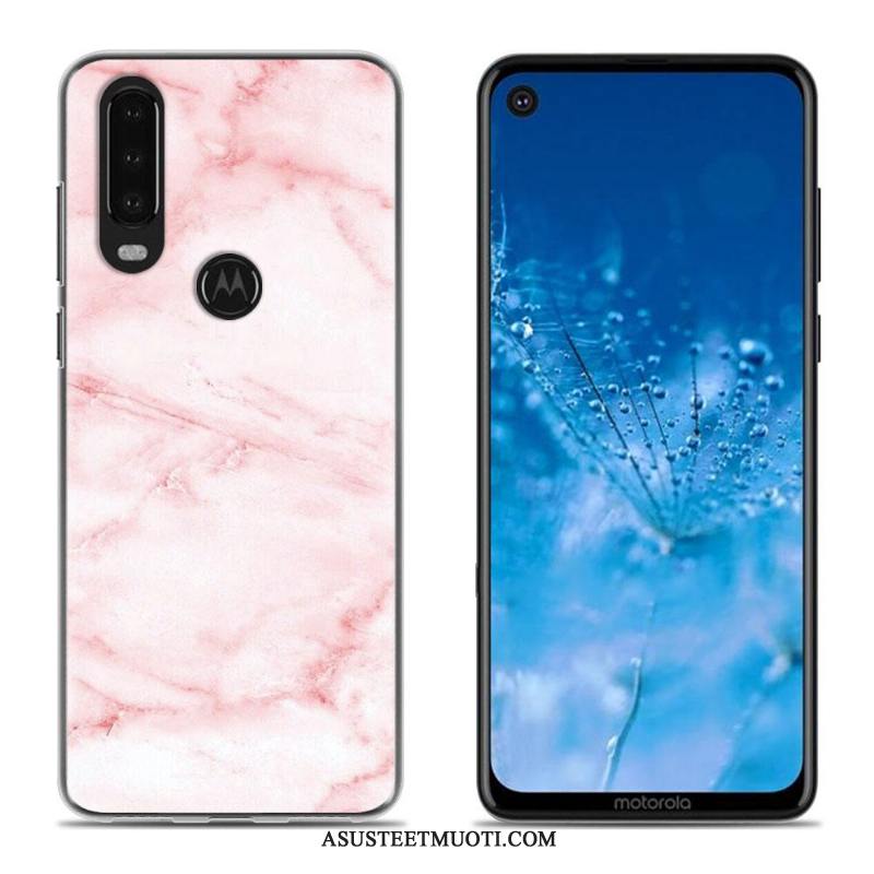Moto G8 Kuori Kuoret Maalaus Valkoinen Kotelo Sarjakuva Luova